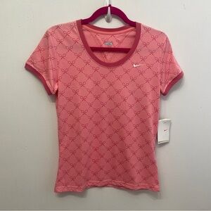 Nike Raquet Print Pink ,Tennis ,Pickeball Racqueball Women’s Athletic Tee New